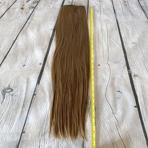 Blonde Long Straight Hair Extention Hair Clip Wig - Medium Blonde 25"